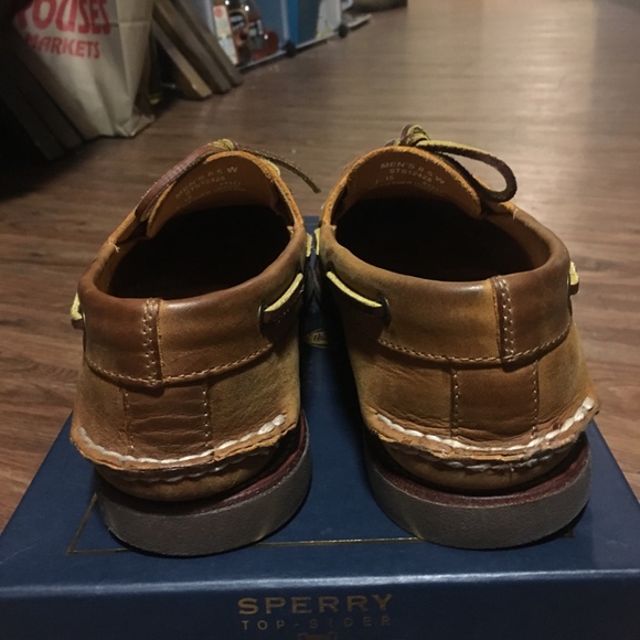 Sperry Gold Cup Croc Print Tan
